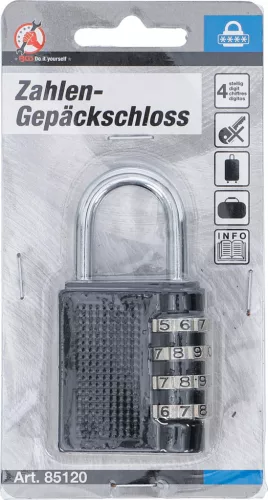 BGS DIY Számzáras poggyászlakat (85120)