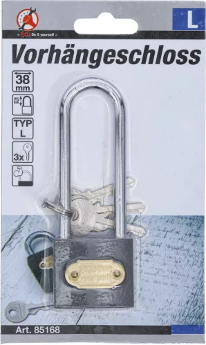 BGS DIY L-es méretű lakat, extra hosszú szárral (BGS 85168)