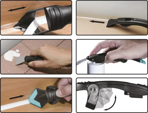 BGS DIY Szililkon fugaeltávolító és spatula készlet | 7 darabos (BGS 85209)