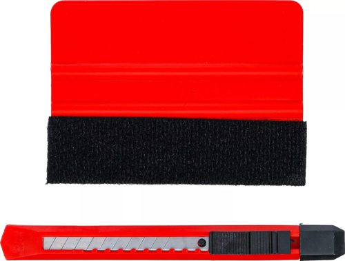 BGS DIY Műanyag simító matricázó rákli készlet | fóliákhoz | filcszegéllyel | 2 darabos (85215)