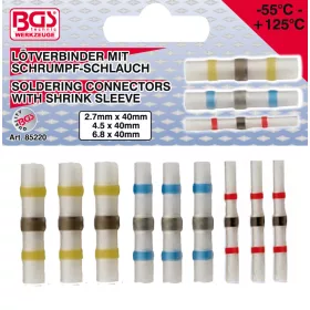   BGS technic 9 részes zsugorcsöves csatlakozó készlet, forrasztáshoz (BGS 85220)