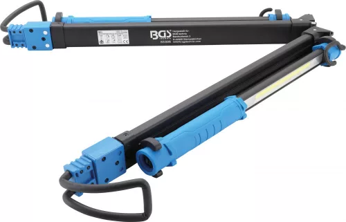 BGS technic Akkus COB LED-es motorháztetőre rögzíthető lámpa szett, feszítőszerkezetes tartóval | 2 COB LED-es kézi munkalámpa (BGS 85306)