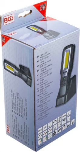 BGS technic COB-LED munkalámpa, összecsukható, töltőállomással (85347)