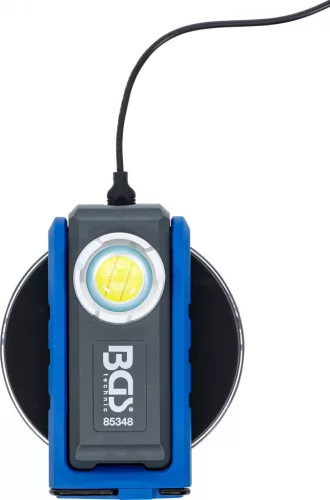 BGS technic COB LED munkalámpa mágnessel és kampóval | összecsukható | induktív töltésfunkcióval (BGS 85348)