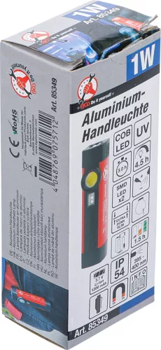 BGS DIY Alumíniumból készült COB-LED / UV kézi munkalámpa | 1 W (BGS 85349)