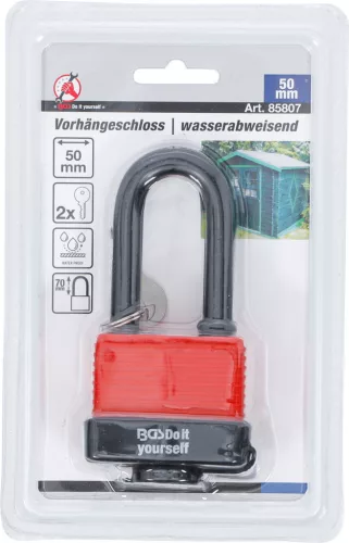 BGS DIY Lakat, magas kengyel, 50 mm, vízálló (85807)