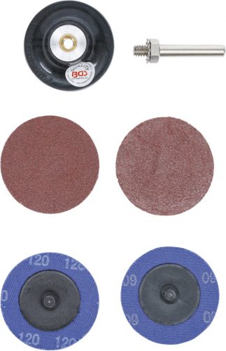 BGS technic Csiszoló tárcsák adapterrel, 50 mm (BGS 8590)
