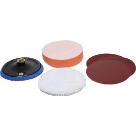   BGS technic Csiszoló és polírozó készlet, 125 mm (BGS 8592)