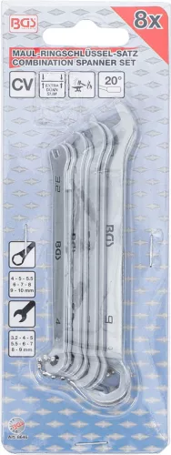 BGS technic Csillag-villás kulcs készlet Mini kivitel, műszerész, 4 - 10 mm (BGS 8646)