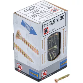  BGS DIY Univerzális csavarok | T-profil (Torx) T10 | 3,5 x 30 mm | 200 db (88001)
