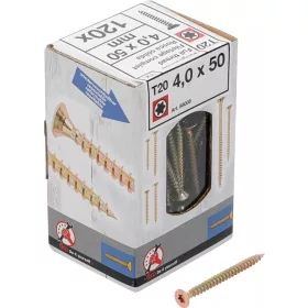   BGS DIY Univerzális csavarok | T-profil (Torx) T20 | 4,0 x 50 mm | 120 db (88005)