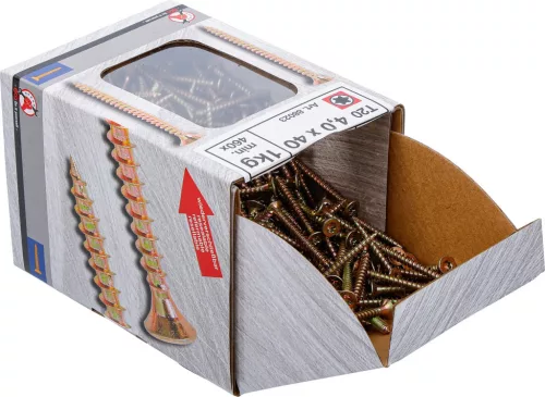 BGS Facsavar Torx T20, süllyesztett fejű, 4,0 × 40 mm, 460 db / 1 kg (BGS 88023)