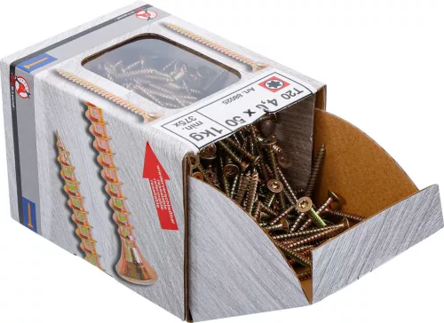BGS Facsavar Torx T20, süllyesztett fejű, 4,0 × 50 mm, 375 db / 1 kg (BGS 88025)