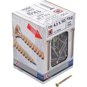   BGS Facsavar Torx T20, süllyesztett fejű, 4,5 × 50 mm, 290 db / 1 kg (BGS 88026)