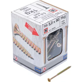   BGS Facsavar részmenettel, Torx T25, süllyesztett fejű, 5,0 × 80 mm, 150 db / 1 kg (BGS 88029)