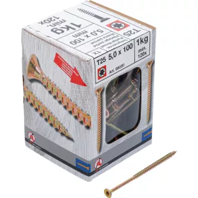   BGS Facsavar részmenettel, Torx T25, süllyesztett fejű, 5,0 × 100 mm, 120 db / 1 kg (BGS 88030)