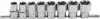 BGS technic 8 darabos 1/2" Torx Plus dugókulcs készlet, 10 - 20 EP (BGS 8806)