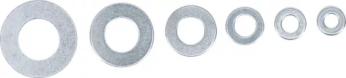 BGS DIY Rugós alátét készlet | Ø 4 - 12 mm (belső átmérő) | 130 darabos (BGS 88133)