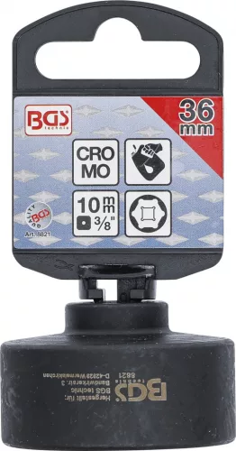 BGS technic 36 mm-es olaj szűrő kupak, 3/8" (BGS 8821)