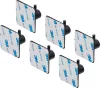 BGS DIY Törölközőakasztó készlet | fekete | öntapadó | 6 darabos (BGS 88240)