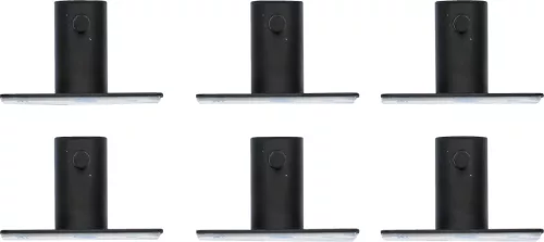 BGS DIY Törölközőakasztó készlet | fekete | öntapadó | 6 darabos (BGS 88240)
