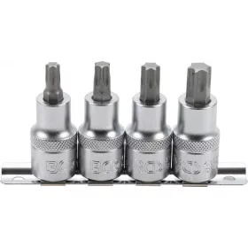   BGS technic 4 részes Torx bit dugókulcs készlet, 1/2", T40-T55 (BGS 8886)