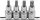BGS technic 4 részes Torx bit dugókulcs készlet, 1/2", T40-T55 (BGS 8886)