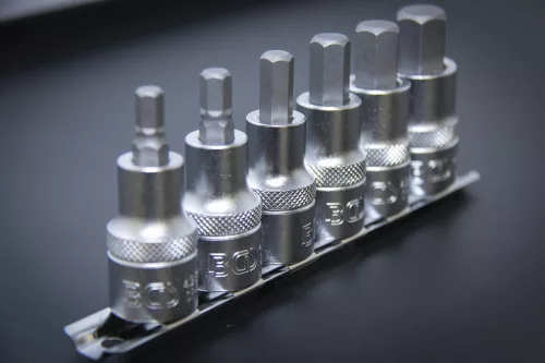 BGS technic 6 részes Imbusz bit dugókulcs készlet, 6-14 mm, 1/2" (BGS 8887)