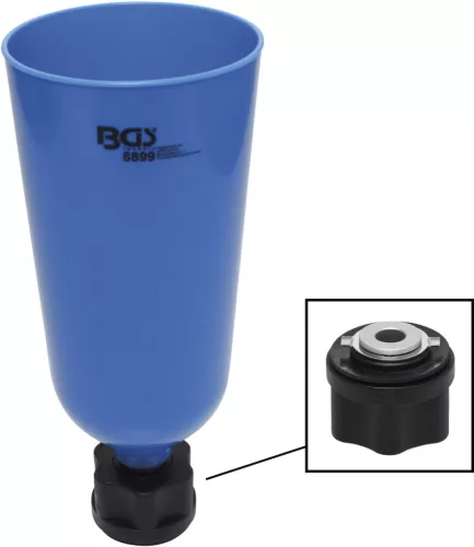 BGS technic Olajtölcsér Bayonet záras adapterrel, VAG, MB, BMW, Porsche, Volvo típusokhoz (BGS 8899)