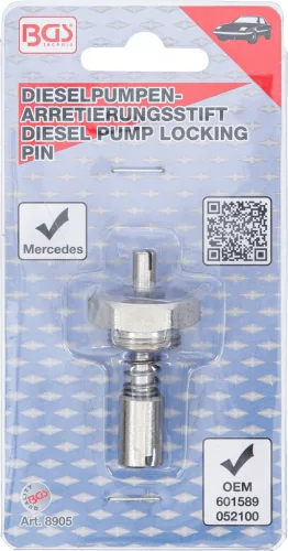 BGS technic Dízel üzemanyag pumpa rögzítő csap Mercedes-hez (BGS 8905)
