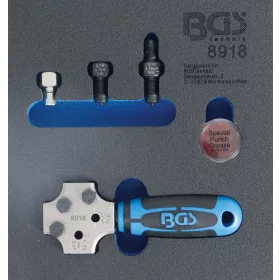  BGS technic Fékcső peremező szerszám, DIN 4,75 mm és 3/16" (BGS 8918)