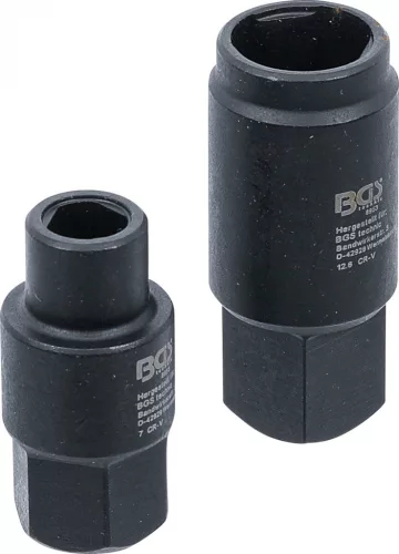 BGS technic Háromszög belső profilú dugókulcsok Bosch közös nyomócsöves és TDI befecskendezőkhöz, 7 és 16mm (BGS 8953)
