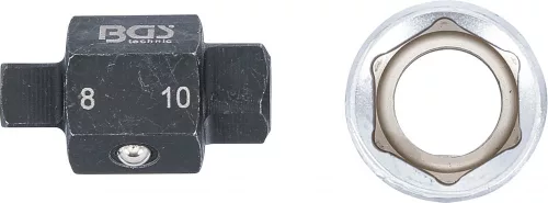 BGS technic Dugófej olajleeresztő csavarhoz, 4 pontos, 8 és 10mm, 1/2" (BGS 8991)