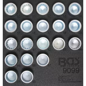   BGS technic 20 részes dugófej készlet Porsche és VW Touareg kerékőr csavarokhoz (BGS 9099)