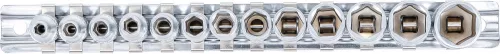 BGS technic 13 részes dugókulcs fej készlet, 1/4", 6 pontos, 4 - 14 mm (BGS 9102)