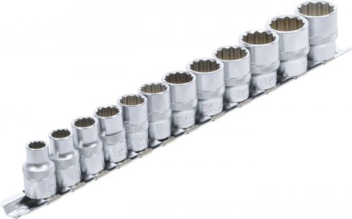 BGS technic 12 részes dugókulcs fej készlet, 3/8", 12 pontos, 8 - 19 mm (BGS 9105)