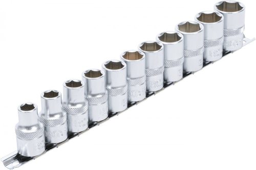 BGS technic 11 részes dugókulcs fej készlet, 1/2", 6 pontos, 10 - 21 mm (BGS 9106)