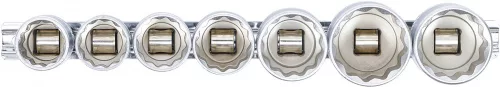 BGS technic 7 részes dugókulcs fej készlet, 1/2", 12 pontos, 20 - 32 mm (BGS 9109)