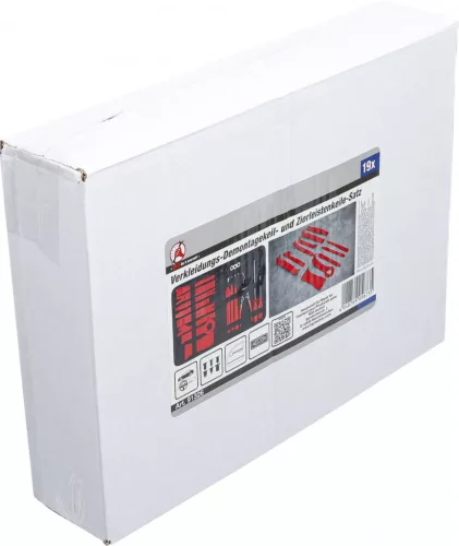 BGS DIY Panel eltávolító ék és szegélycsík készlet | különböző formák | 19 db. (BGS 91326)