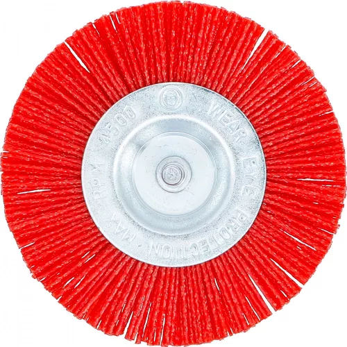 BGS technic Nylon szálas forgókefe, 100 mm-es átmérő, 6 mm-es tengely (BGS 9186)