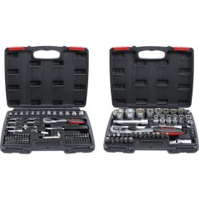   BGS DIY 174 részes dugókulcs készlet, 1/4" + 1/2", col méretek (BGS 9192)