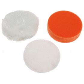   BGS technic 3 részes polírozó korong készlet, 100mm, a BGS 9259 vezeték néllküli polírozógéphez (BGS 9259-4)