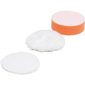   BGS technic 3 részes polírozó korong készlet, 80mm, a BGS 9259 vezeték néllküli polírozógéphez (BGS 9259-6)