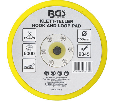 BGS technic Tépőzáras tárcsa a BGS 9345-hez | Ø 150 mm (BGS 9345-2)