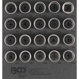   BGS technic Kerékőr leszedő készlet Opel, Vauxhall (B típus) | 20 darabos (BGS 9557)