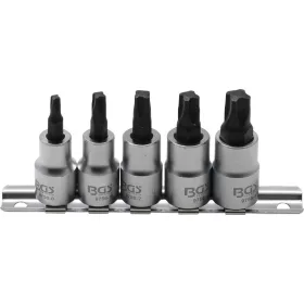   BGS Technic 3/8" bitfej készlet | 4 élű profil (MTS-Mortorq) MTS0 - MTS04 | 5 darabos (BGS 9756)