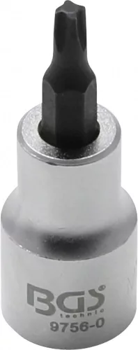 BGS Technic 3/8" bitfej készlet | 4 élű profil (MTS-Mortorq) MTS0 - MTS04 | 5 darabos (BGS 9756)
