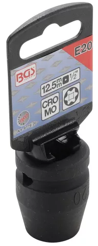 BGS technic 1/2" E-Torx levegős dugókulcs fej | E20 (BGS 9779-20)