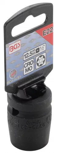 BGS technic 1/2" E-Torx levegős dugókulcs fej | E22 (BGS 9779-22)