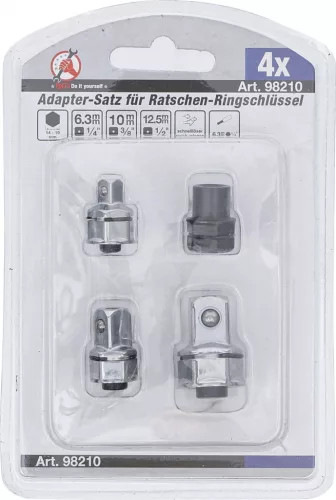 BGS DIY Adapterkészlet racsnis kulcsokhoz | 4 db. (BGS 98210)